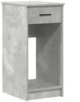vidaXL Betongrauer Computerturmst&auml;nder und Schublade, 35 x 45 x 77 cm,