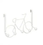 Relaxdays Kleiderhaken im Fahrrad-Design, 5 Haken Flurgarderobe, T&uuml;rgarderobe zum