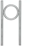 Baumarktplus Fahrradanlehnb&uuml;gel 115 x 53 cm Stahl feuerverzinkt &Oslash; 60 mm