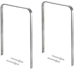 Baumarktplus TRUTZHOLM 2x Fahrradanlehnb&uuml;gel 117x80 cm massiver Edelstahl 12 mm