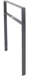 Baumarktplus Fahrradanlehnb&uuml;gel 114x77 cm Flachstahl 13 mm Anthrazit Einbetonieren