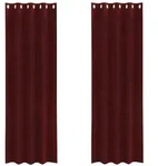 vidaXL Verdunkelungsvorh&auml;nge 2 pcs Weinrot 140 x 225 cm Samt