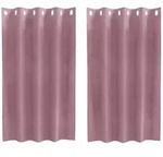 vidaXL Verdunkelungsvorh&auml;nge 2 pcs Dunkelrosa 140 x 140 cm Samt