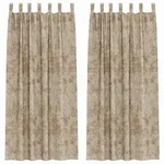 vidaXL Samtvorh&auml;nge mit Vorh&auml;ngen 2 pcs Champagner 245 x 140 cm Samt