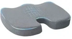 vidaXL Sitzkissen Viscoschaum Grau 47 x 37 x 8 cm