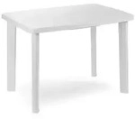 Mojawo Gartentisch Outdoortisch Terrassentisch Outdoor Tisch Wei&szlig; 100x70x72cm