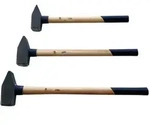 3 tlg Set Schlosserhammer Hickorystiel 3/4/5kg