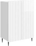vidaXL Sideboard Hochglanz Wei&szlig; 66 x 34,5 x 92 cm Holzwerkstoff