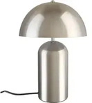 tectake Kleine Retro-Tischlampe Altea, Pilzdesign, 40W Nickel Matt