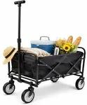 Mojawo Faltbarer Bollerwagen Transportwagen Handwagen Gartenwagen Stahlrahmen