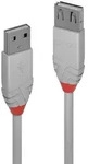 Lindy 36711 Lindy USB 2.0 Verl&auml;ngerung Typ A/A Anthra Line M/F 0.5m