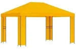 vidaXL Pavillon 4 x 3 m Gelb Polyester und Stahl 190 gsm