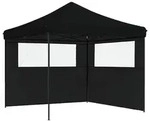 vidaXL Party-Zelt Schwarz 292 x 292 x 315 cm Oxford-Stoff