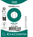 Exacompta 3808B 48x Karteikarten liniert DIN A8 100 St eingeschwei&szlig;t - Wei&szlig;