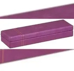 Rhodiarama Stiftebox aus Kunstleder, 21x5,5x3cm - Violett 319780C