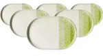 Ritzenhoff & Breker Trio Servierplatte 30 x 20 cm 6er Set - Gr&uuml;n