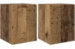 vidaXL TV-Wandschrank 2 pcs Altholz 30 x 31 x 40 cm Holzwerkstoff