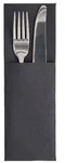 Papstar 300 Servietten `ROYAL Collection` 48 cm x 30 cm schwarz mit Besteckfalz