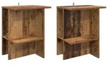 vidaXL Couchtisch 2 stk. Altholz 40 x 30 x 49 cm Holzwerkstoff