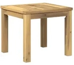 vidaXL Couchtisch Wei&szlig; 40 x 40,5 x 36 cm Massivholz Akazie
