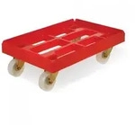 PLASTOREX Keeeper - Plattform mit Rollen f&uuml;r Boxen, max. 300kg in Rot, Kollektion