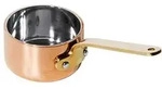 Contacto Stielkasserolle 5 cm flach aus Kupfer/Edelstahl
