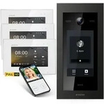 HD Video T&uuml;rsprechanlage mit Touchscreen und RFID f&uuml;r 3 Familienhaus, 3x...