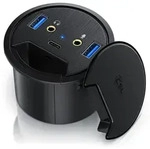 CSL USB 3.2 Gen1 Tisch Kabeldurchf&uuml;hrung - Tischkabeldose Multi In Desk USB...