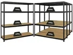 PROREGAL Mega Deal 4er-Set Schwerlastregal Giant Elephant 160x150x45cm mit 4...