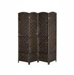 Relaxdays Paravent Raumteiler, HxB: 170x160 cm, faltbarer Raumtrenner, 4-teiliger