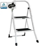 Baumarktplus Trittleiter 2 Stufen klappbar T&Uuml;V/GS 150 kg Anti-Rutsch Haushaltstritt