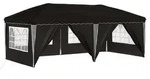 vidaXL Pop-up Partyzelt 575 x 288 x 245 cm Schwarz