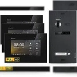 HD Video T&uuml;rsprechanlage mit Smartphone App f&uuml;r 1 Familienhaus, 3x Monitor,...
