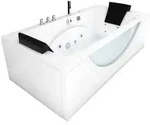 AcquaVapore Whirlpool Pool Badewanne Eckwanne Wanne W81-C 180x90cm mit
