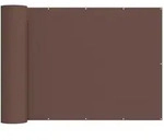 vidaXL Balkon Sichtschutz 150 x 600 cm Stoff mit PU-Beschichtung Braun