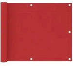 vidaXL Balkon-Sichtschutz Rot 75x500 cm HDPE