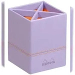 Rhodiarama Stiftek&ouml;cher aus Kunstleder, 8x8x11cm - Schwertlilie 318819C