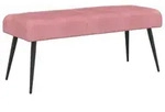 vidaXL Bank mit Knopfheftung Rosa 80 x 40 x 46 cm Samt