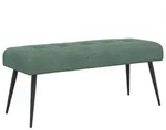 vidaXL Bank mit Knopfheftung Meergr&uuml;n 110 x 40 x 46 cm Samt