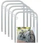 Baumarktplus 5 x Fahrradanlehnb&uuml;gel 114 x 78 cm Stahl feuerverzinkt &Oslash; 49mm