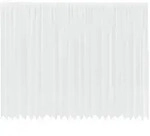 vidaXL Spitzenvorhang mit Vorh&auml;ngen Floral Wei&szlig; 260 x 600 cm Polyester
