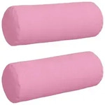 vidaXL Bolsterkissen 2 stk. Stoff Rosa &Oslash; 25 x 70 cm