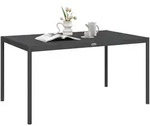 Outsunny - Gartentisch - 145 x 90 x 74 cm - dunkelgrau