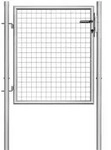 vidaXL Gartentor Verzinkter Stahl 105x125 cm Silbern