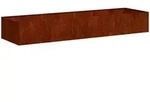 vidaXL Pflanzk&uuml;bel Rostig 280x80x40 cm Wetterfester Stahl