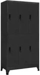 vidaXL Schlie&szlig;fachschrank Anthrazit 90x45x180 cm Stahl