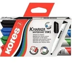 Kores Whiteboard/Flipchart Marker sort. Rundspitze 3mm