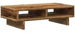 vidaXL Monitorst&auml;nder Altholz-Optik 50x27x15 cm Holzwerkstoff