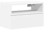 vidaXL Wand-Nachttisch Wei&szlig; 45x26x28,5 cm