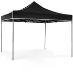 Divina Fire Faltbarer Faltpavillon 3 x 3, schwarz, mit wasserdichtem PVC...